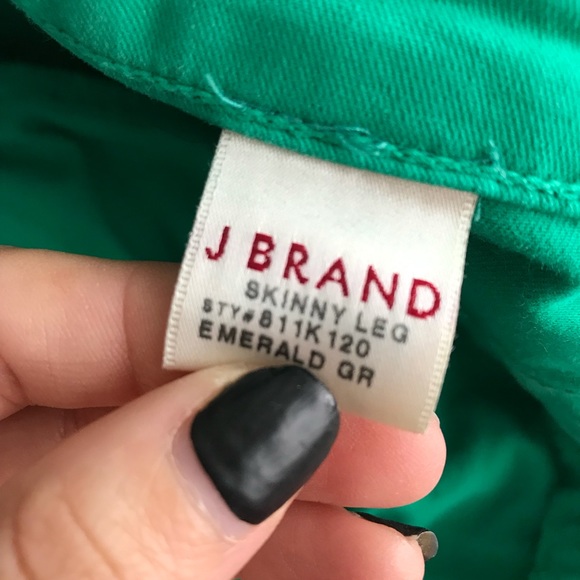 J Brand emerald pants - Picture 1 of 3